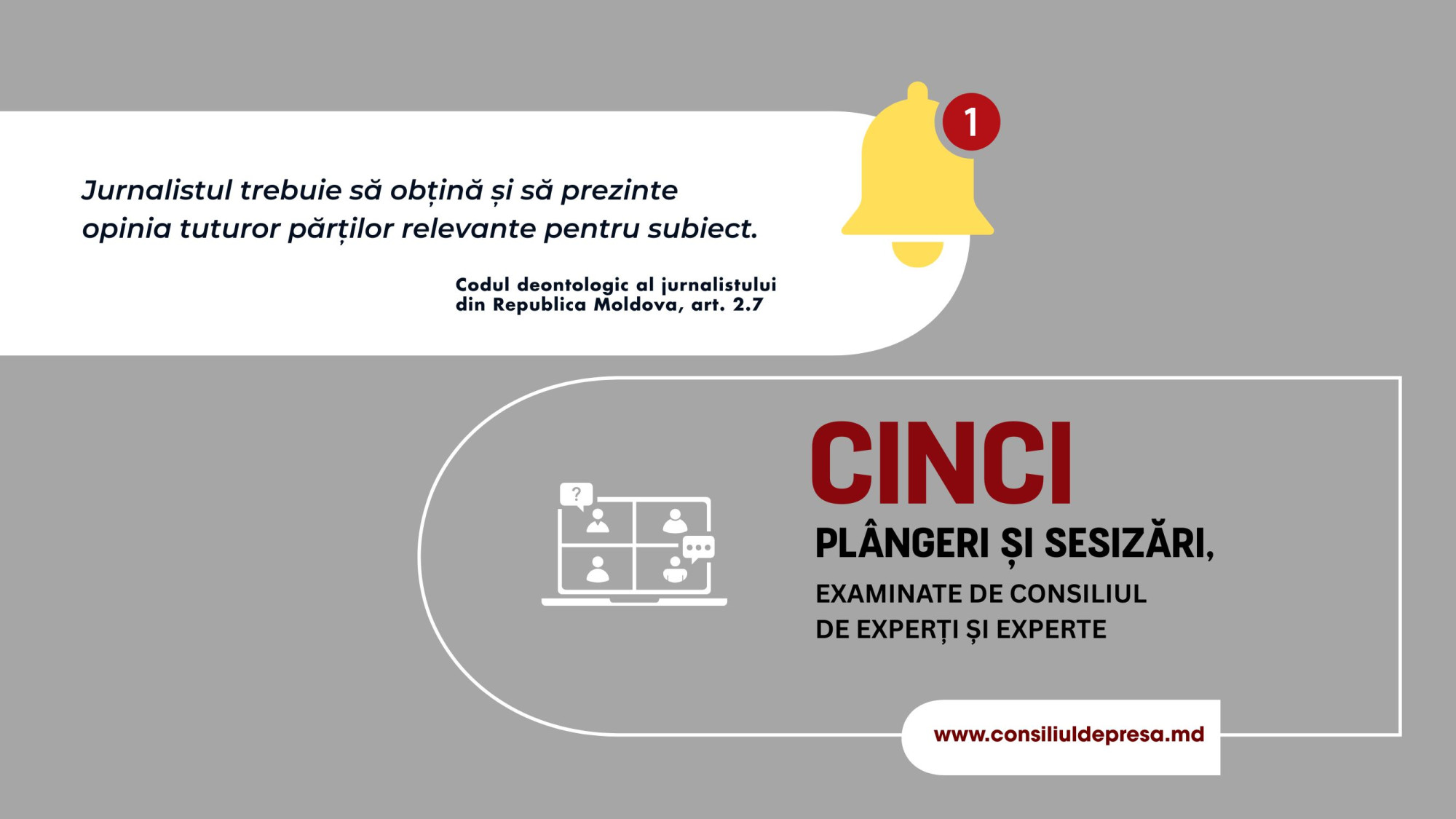 Cinci plângeri, aceeași abatere de la Codul deontologic