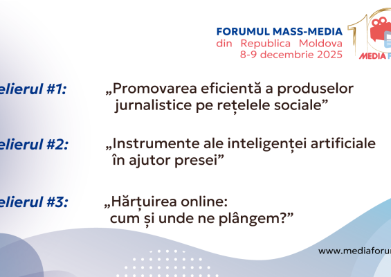 Cine vine la Forum?  ATELIERE: Promovarea pe rețele, utilizarea instrumentelor de inteligență artificială și acțiuni de protecție împotriva atacurilor online